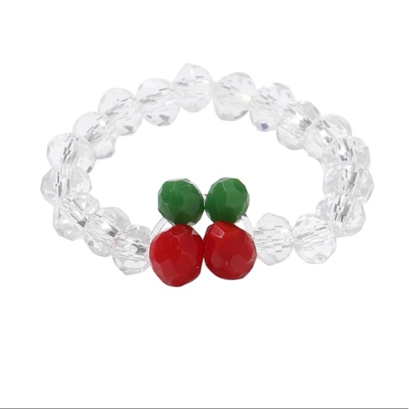 Cherry and Smiley Beaded Ring Bundle🍒🙂 - Picture 3 of 3